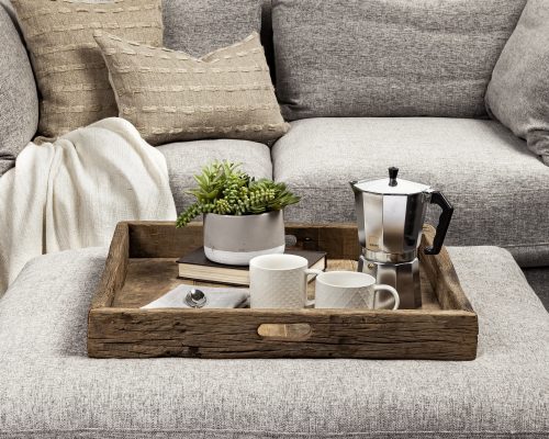 Mercana Carson Brown Reclaimed Wood Tray