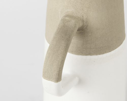 Mercana Garand Two-Toned White Natural Ceramic Jug - Image 13