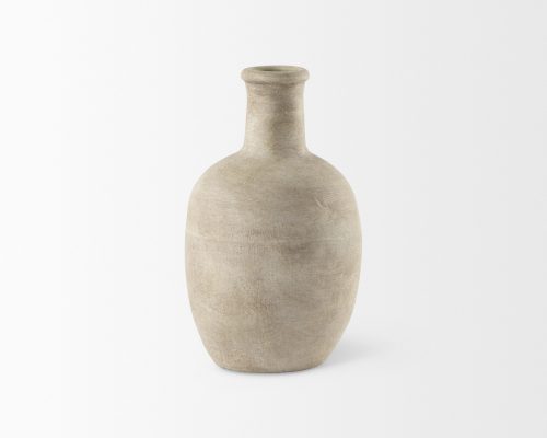Mercana Zenni Warm Beige Ceramic Vase - Image 3