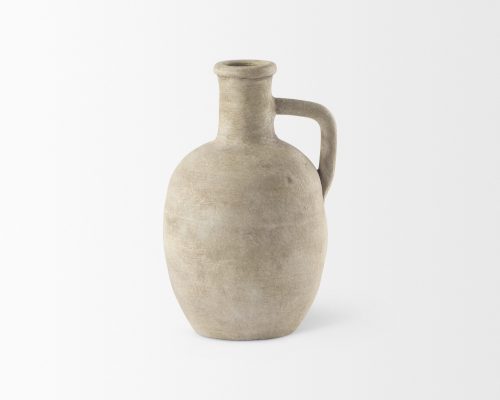 Mercana Zenni Warm Beige Ceramic Vase - Image 4