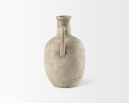 Mercana Zenni Warm Beige Ceramic Vase - Image 5