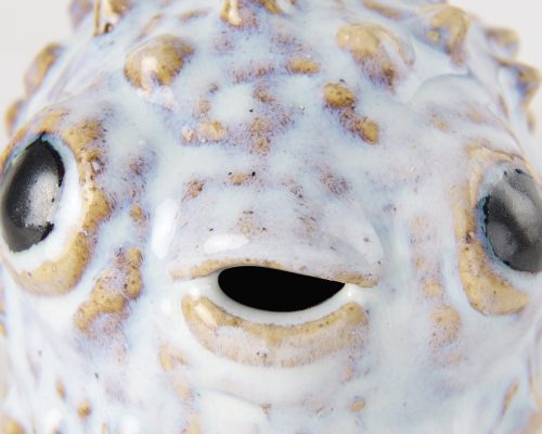Mercana Spike Off-White Ceramic Puffer Fish - Image 8