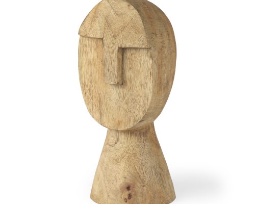Mercana Ivan Wooden Head Sculpture - Image 2