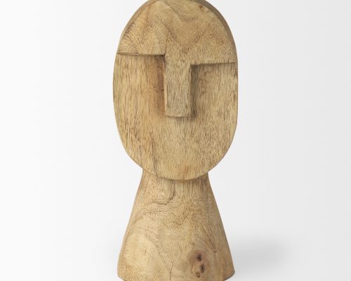Mercana Ivan Wooden Head Sculpture - Image 6