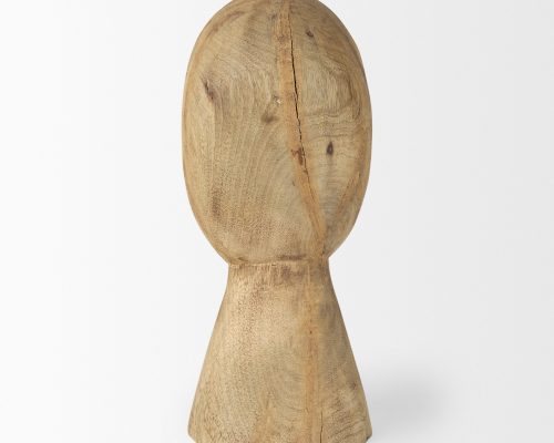 Mercana Ivan Wooden Head Sculpture - Image 8