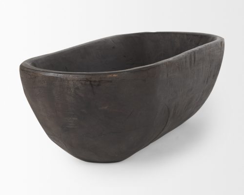 Mercana Athena Extra Large Oblong Reclaimed Wood Bowl - Image 4