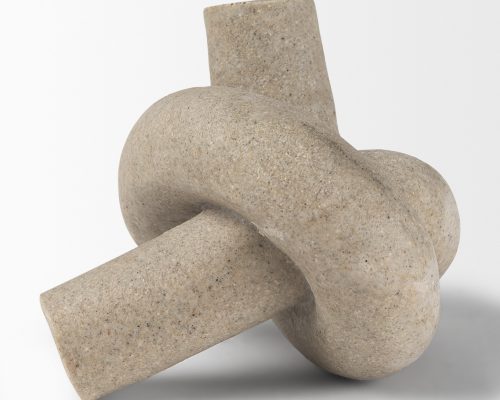 Mercana Otto Sandstone Resin Knot Sculpture Decorative Object - Image 6