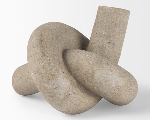 Mercana Otto Sandstone Resin Knot Sculpture Decorative Object - Image 7
