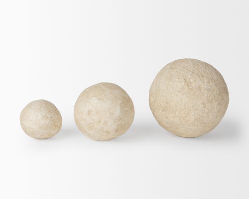 Mercana Sunita Set of 3 Paper Mache Orbs - Image 6