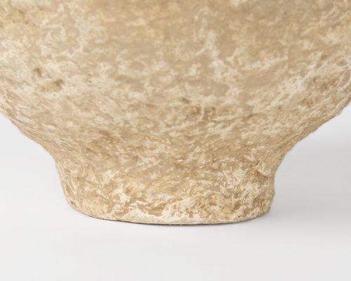 Mercana Ritu Beige Paper Mache Pot Vase - Image 10