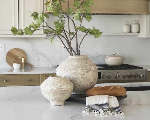 Mercana Ritu Beige Paper Mache Pot Vase - Image 4