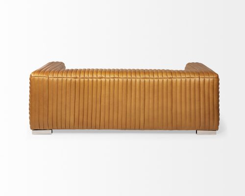 Mercana Ricciardo Leather Three Seater Sofa 82.5L x 38.5W x 26.5H - Image 6