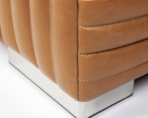 Mercana Ricciardo Leather Three Seater Sofa 82.5L x 38.5W x 26.5H - Image 10