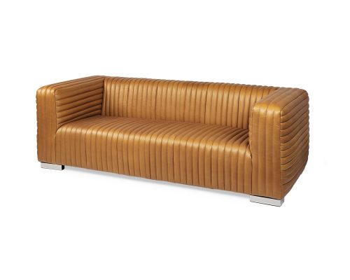 Alternative view of Mercana Ricciardo Leather Three Seater Sofa 82.5L x 38.5W x 26.5H