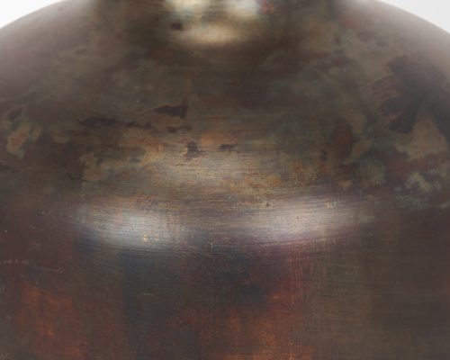 Mercana Daya Antiqued Gold Metal Vase - Image 6