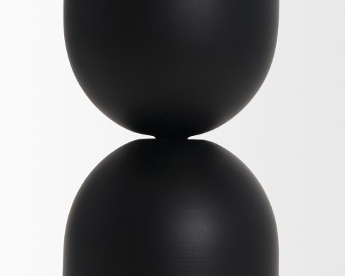 Mercana Qamra Black Metal Pillar Candle Holder - Image 6