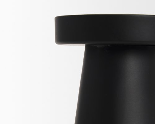 Mercana Quadir Matte Black Metal Candle Holder - Image 5