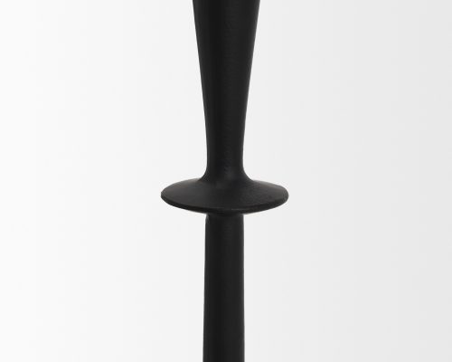 Mercana Qwin Matte Black Cast Aluminum Candle Holder - Image 6