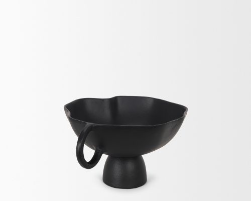 Mercana Radka Matte Black Metal Decorative Bowl - Image 6