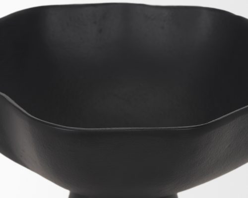 Mercana Radka Matte Black Metal Decorative Bowl - Image 7