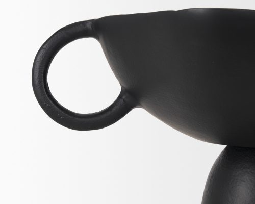 Mercana Radka Matte Black Metal Decorative Bowl - Image 9