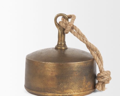 Mercana Quincy Gold Metal Decorative Bell Object - Image 5