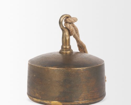 Mercana Quincy Gold Metal Decorative Bell Object - Image 7