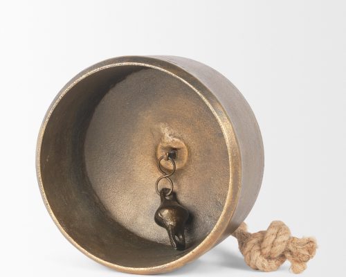 Mercana Quincy Gold Metal Decorative Bell Object - Image 8
