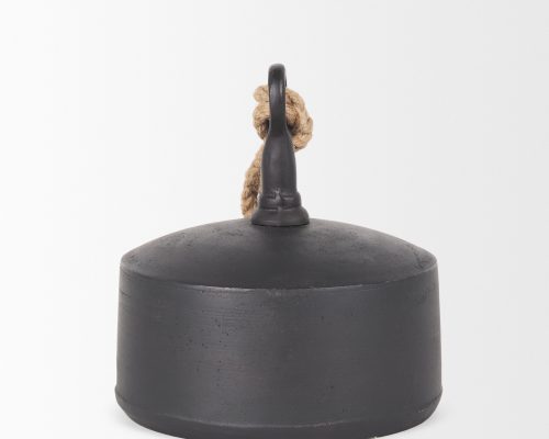 Mercana Quincy Matte Black Metal Decorative Bell Object - Image 5
