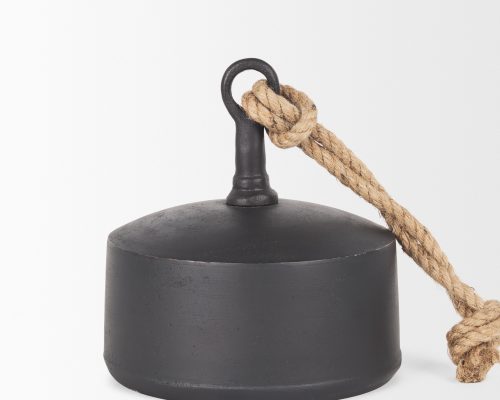 Mercana Quincy Matte Black Metal Decorative Bell Object - Image 6