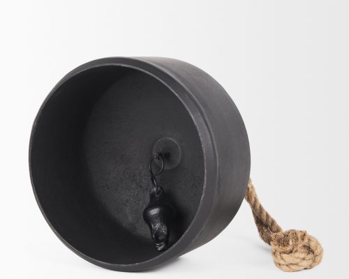 Mercana Quincy Matte Black Metal Decorative Bell Object - Image 7