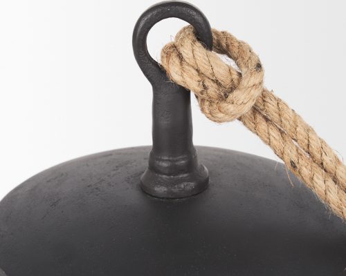 Mercana Quincy Matte Black Metal Decorative Bell Object - Image 8