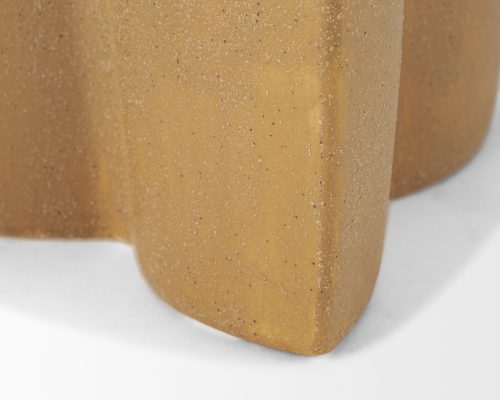 Mercana Vania Off White w/ Tan Textured Ceramic Vase - Image 11