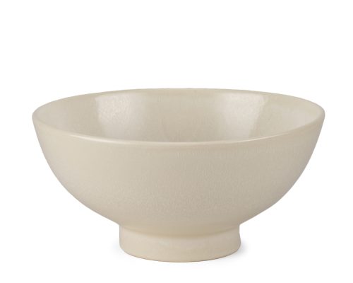 Alternative view of Mercana Tyren Cream Glazed Decorative Round Ceramic Bowl