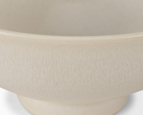 Mercana Tyren Cream Glazed Decorative Round Ceramic Bowl - Image 8