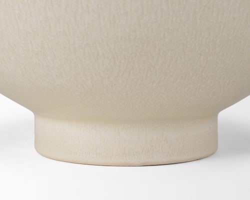 Mercana Tyren Cream Glazed Decorative Round Ceramic Bowl - Image 9