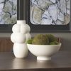 Mercana Tyren Cream Glazed Decorative Round Ceramic Bowl