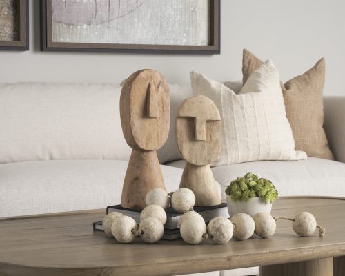 Mercana Ivan Wooden Head Sculpture - Image 4