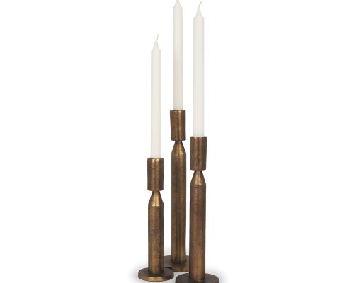Alternative view of Mercana Declan Cast Metal Taper Candle Holder
