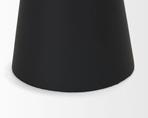 Mercana Odilia Smooth Matte Black Metal Geometric Pillar Candle Holder - Image 9