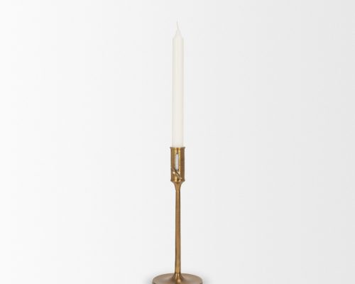 Mercana Chantria Solid Natural Brass Adjustable Taper Candle Holder - Image 6