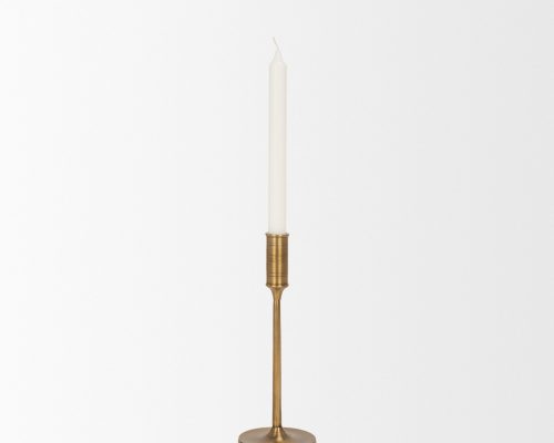 Mercana Chantria Solid Natural Brass Adjustable Taper Candle Holder - Image 8