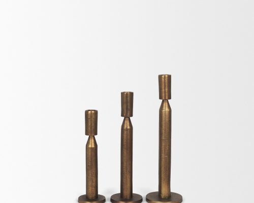 Mercana Declan Cast Metal Taper Candle Holder - Image 7