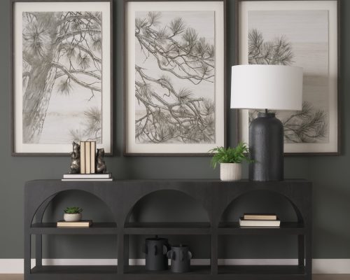 Mercana Deacon Matte Black Metal Canister with Sculptural Handles - Image 5