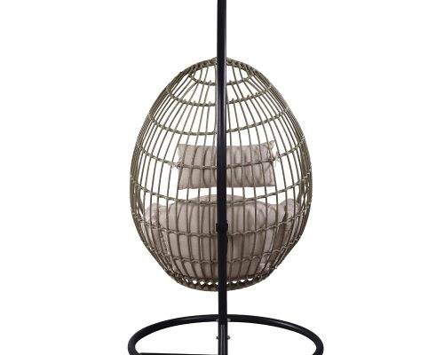 Acme Vasant Single Hanging Chair Fabric & Wicker - Image 4