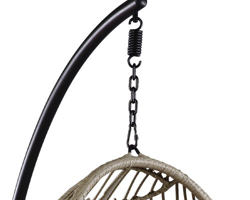 Acme Vasant Single Hanging Chair Fabric & Wicker - Image 5