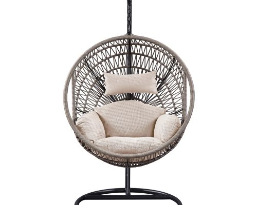 Acme Vasant Hanging Chair Fabric & Rope - Image 3
