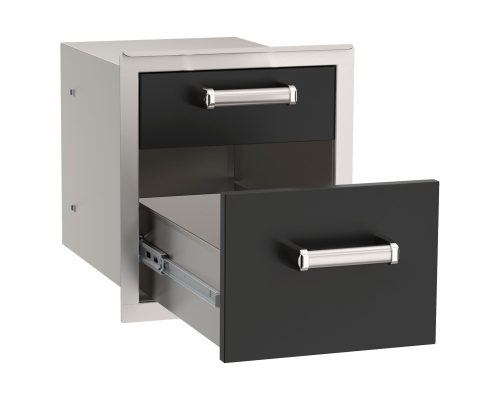 Alternative view of Fire Magic Echelon Black Double Drawer