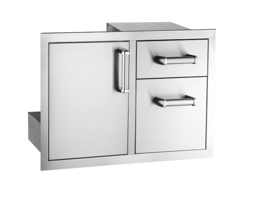 Fire Magic Flush Access Door with Double Drawer