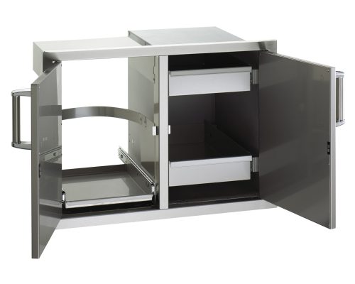 Fire Magic Double Doors with Trash Tray, Louvers & Dual Drawers